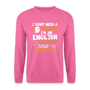 professeur - Sweat-shirt Unisexe - rose - Devant