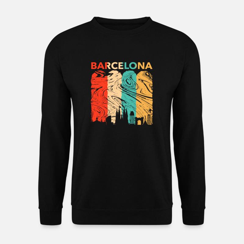 Barcelona - Unisex Pullover - Schwarz