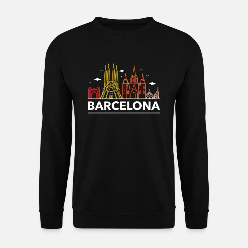 Barcelona - Unisex Pullover - Schwarz