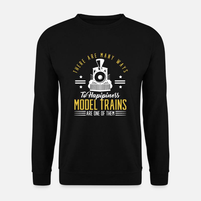 Train trains train modèle - Sweat-shirt Unisexe - noir