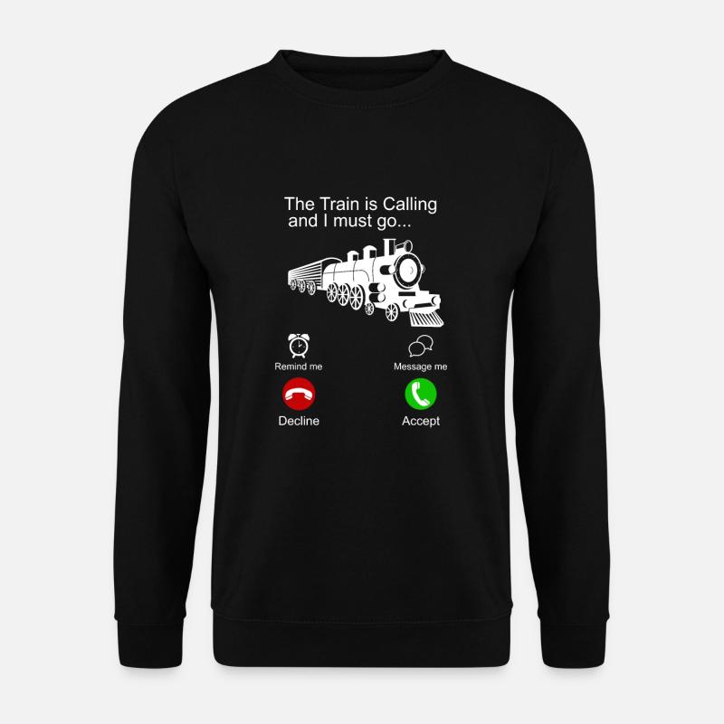 Train trains train modèle - Sweat-shirt Unisexe - noir