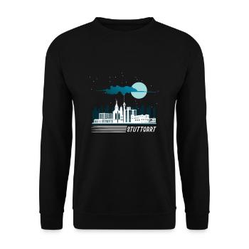 Stuttgart - Unisex Sweatshirt - black - Front - Alina (178cm) & Michal (187cm)