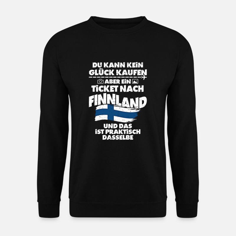 Finnland - Unisex Pullover - Schwarz
