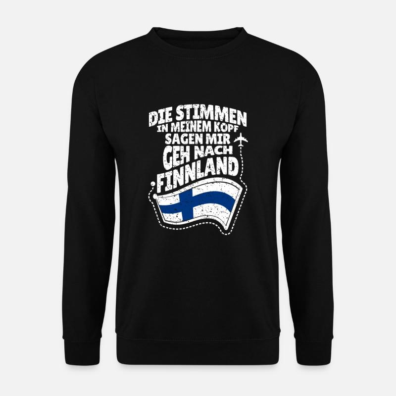 Finnland - Unisex Pullover - Schwarz
