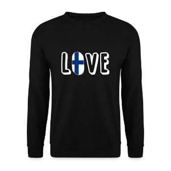 Finlande - Sweat-shirt Unisexe - noir - Devant - Alina (178cm) & Michal (187cm)
