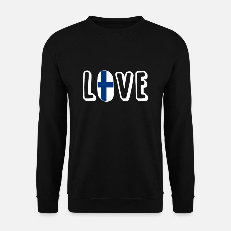 Finnland - Unisex Pullover - Schwarz