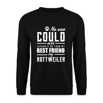 rottweiler - Sweat-shirt Unisexe - noir - Devant - Alina (178cm) & Michal (187cm)