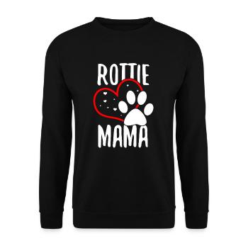 rottweiler - Sweat-shirt Unisexe - noir - Devant - Alina (178cm) & Michal (187cm)