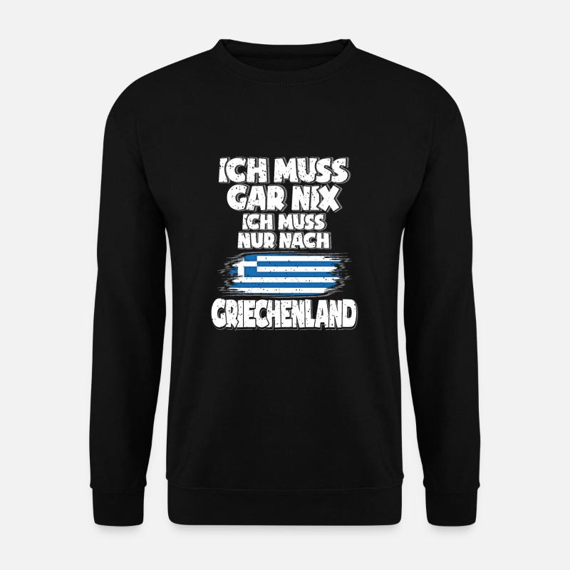 Griechenland - Unisex Pullover - Schwarz