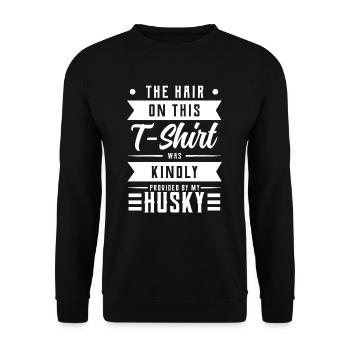 Husky - Sweat-shirt Unisexe - noir - Devant - Alina (178cm) & Michal (187cm)