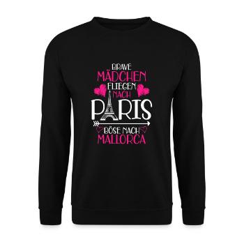 Mallorca - Unisex Pullover - Schwarz - Vorne - Alina (178cm) & Michal (187cm)