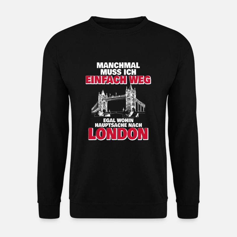 London - Unisex Pullover - Schwarz