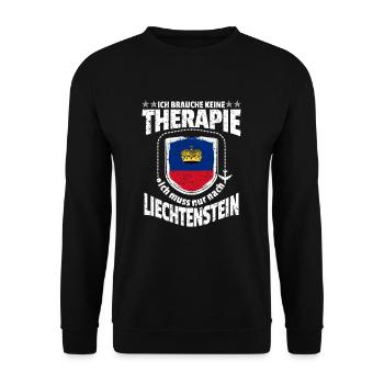 Liechtenstein - Unisex Pullover - Schwarz - Vorne - Alina (178cm) & Michal (187cm)