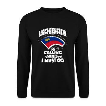 Liechtenstein - Unisex Pullover - Schwarz - Vorne - Alina (178cm) & Michal (187cm)