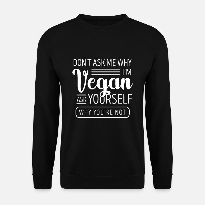 végétalien - Sweat-shirt Unisexe - noir