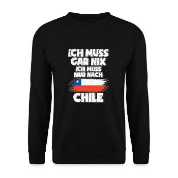 Chile - Unisex Pullover - Schwarz - Vorne - Alina (178cm) & Michal (187cm)