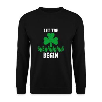 Ireland - Unisex Sweatshirt - black - Front - Alina (178cm) & Michal (187cm)