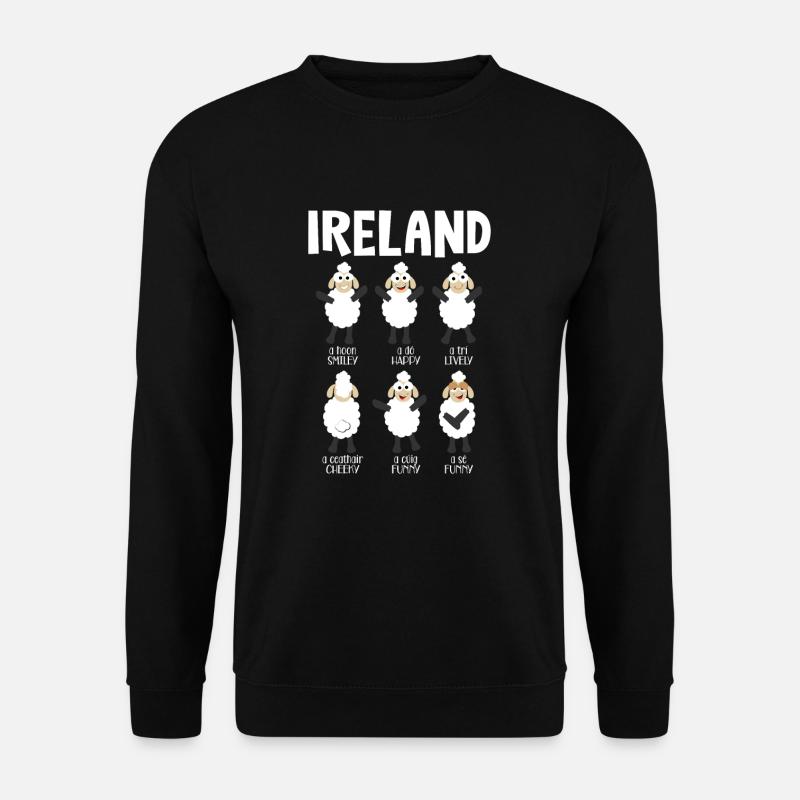 Irland - Unisex Pullover - Schwarz