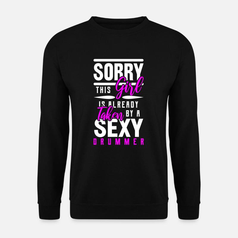 Schlagzeug Schlagzeuger Drummer Geschenk - Unisex Pullover - Schwarz