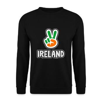 Irlande - Sweat-shirt Unisexe - noir - Devant - Alina (178cm) & Michal (187cm)