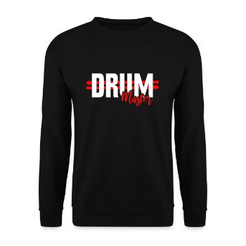 Drums drummer drummer gift - Unisex Sweatshirt - black - Front - Alina (178cm) & Michal (187cm)