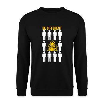Drums drummer drummer gift - Unisex Sweatshirt - black - Front - Alina (178cm) & Michal (187cm)