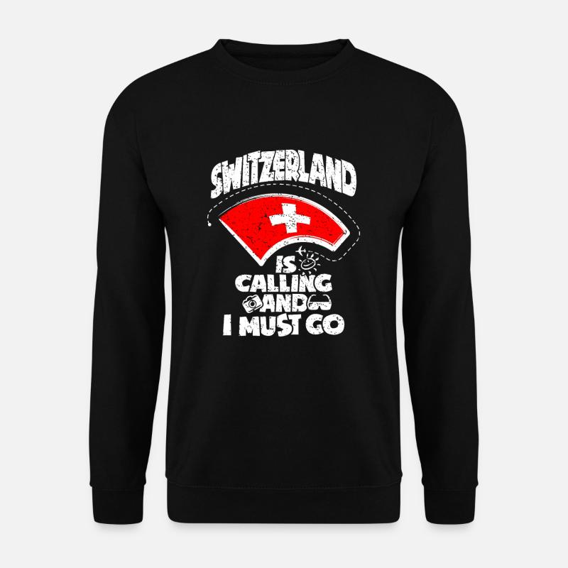 Switzerland - Unisex Sweatshirt - black