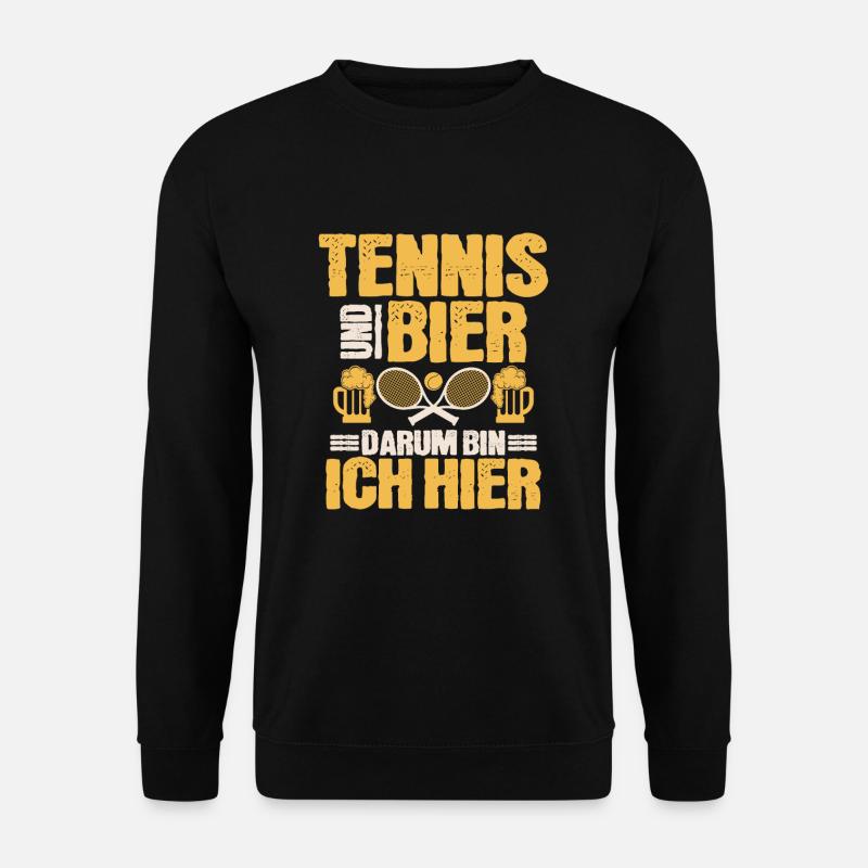 Tennis - Unisex Pullover - Schwarz