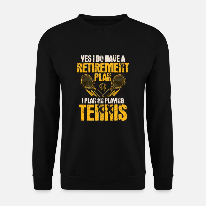 Tennis - Unisex Pullover - Schwarz