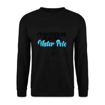 Wasserball - Unisex Pullover - Schwarz - Vorne - Alina (178cm) & Michal (187cm)