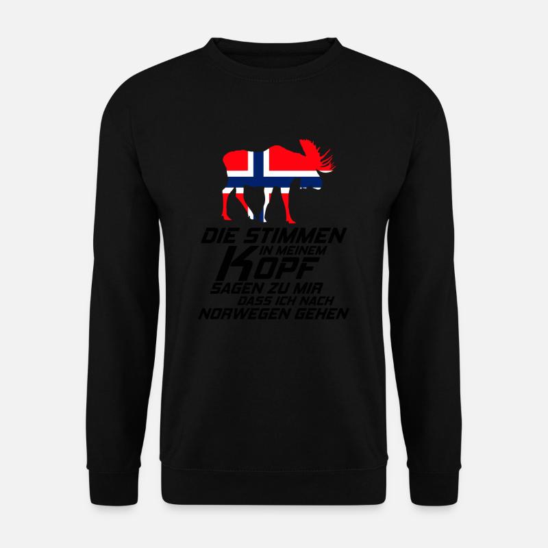 Norwegen - Unisex Pullover - Schwarz