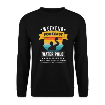 water polo - Unisex Sweatshirt - black - Front - Alina (178cm) & Michal (187cm)