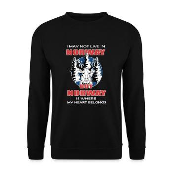 Norway - Unisex Sweatshirt - black - Front - Alina (178cm) & Michal (187cm)