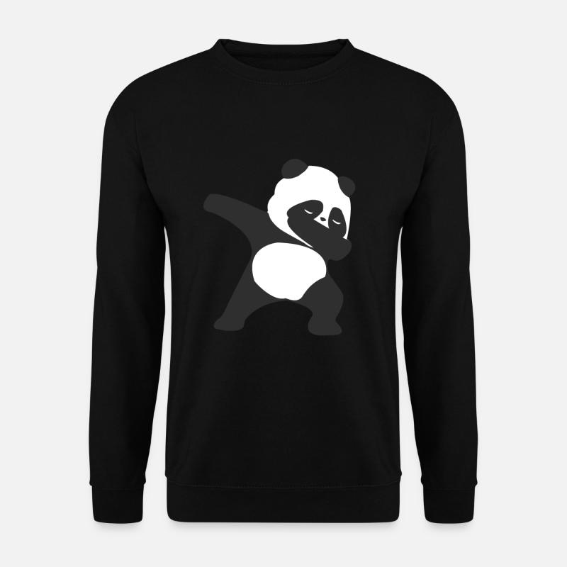 Panda - Unisex Pullover - Schwarz