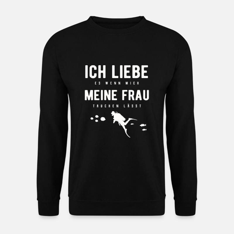 Tauchen - Unisex Pullover - Schwarz