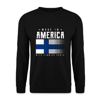 Finlande - Sweat-shirt Unisexe - noir - Devant - Alina (178cm) & Michal (187cm)