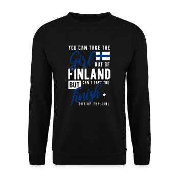 Finlande - Sweat-shirt Unisexe - noir - Devant - Alina (178cm) & Michal (187cm)