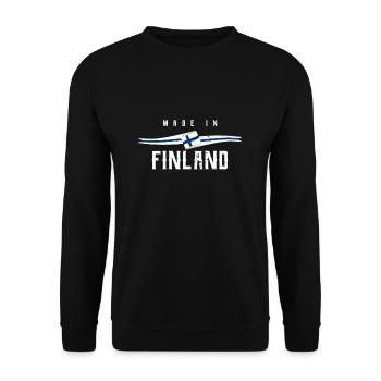 Finlande - Sweat-shirt Unisexe - noir - Devant - Alina (178cm) & Michal (187cm)