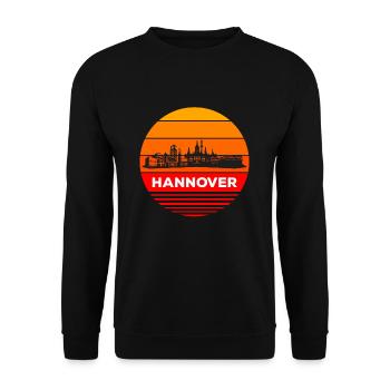 Hanover - Unisex Sweatshirt - black - Front - Alina (178cm) & Michal (187cm)