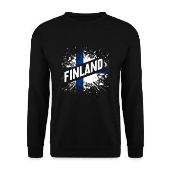 Finlande - Sweat-shirt Unisexe - noir - Devant - Alina (178cm) & Michal (187cm)