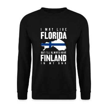 Finland - Unisex Sweatshirt - black - Front - Alina (178cm) & Michal (187cm)
