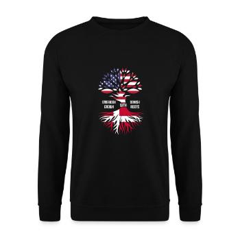 Denmark - Unisex Sweatshirt - black - Front - Alina (178cm) & Michal (187cm)