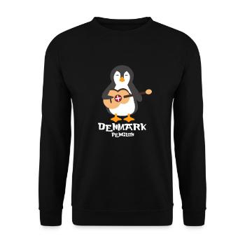 Denmark - Unisex Sweatshirt - black - Front - Alina (178cm) & Michal (187cm)