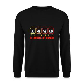 chemistry - Unisex Sweatshirt - black - Front - Alina (178cm) & Michal (187cm)
