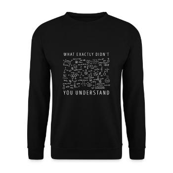 chemistry - Unisex Sweatshirt - black - Front - Alina (178cm) & Michal (187cm)