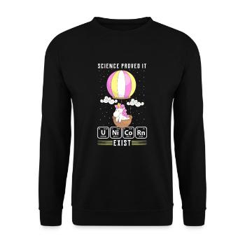 chimie - Sweat-shirt Unisexe - noir - Devant - Alina (178cm) & Michal (187cm)