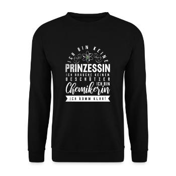 Chemistry chemicals chemistry teacher funny gift - Unisex Sweatshirt - black - Front - Alina (178cm) & Michal (187cm)