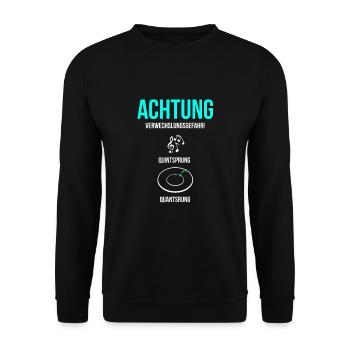 Physik - Unisex Pullover - Schwarz - Vorne - Alina (178cm) & Michal (187cm)