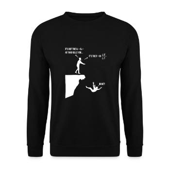 Physics study science physicist gift teaching - Unisex Sweatshirt - black - Front - Alina (178cm) & Michal (187cm)