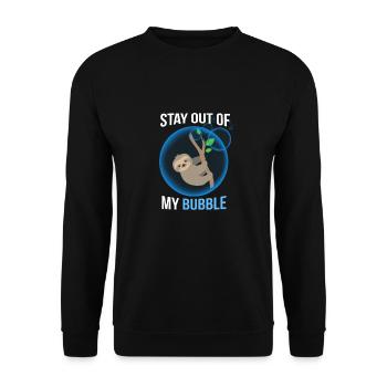 la paresse - Sweat-shirt Unisexe - noir - Devant - Alina (178cm) & Michal (187cm)
